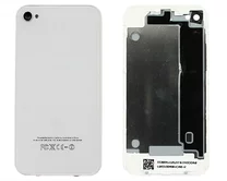 Задняя крышка (стекло) iPhone 4 белая 3кл