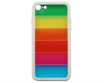 Чехол iPhone 7/8/SE 2020 Rainbow Case (белый)