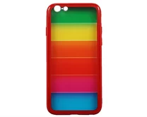 Чехол iPhone 6/6S  Rainbow Case (красный)