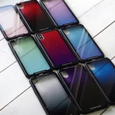 Чехол iPhone X/XS Leoleo Glass градиент в ассортименте