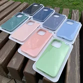 Чехол iPhone 11 Liquid Silicone FULL (розовый песок)