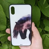 Чехол iPhone XR KSTATI Glass Wild Art