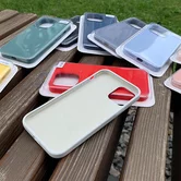 Чехол iPhone 12 Mini Liquid Silicone FULL (белый)