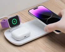 Зарядная станция Deppa для iPhone, Watch series, Airpods, 17,5W белая