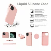 Чехол iPhone 13 Pro Max Liquid Silicone FULL (лаванда)