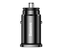 АЗУ-1USB + 1USB-C Baseus Square metal, 30W PPS, черный