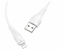 Кабель Borofone BX18 Lightning - USB белый, 1м