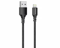 Кабель Borofone BX54 Lightning - USB черный, 1м