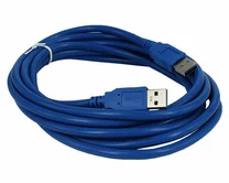 Удлинитель USB 3.0 (папа)-USB 3.0 (папа) 3м, синий