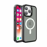 Чехол iPhone 12 Pro Max Matte Case MagSafe (черный)