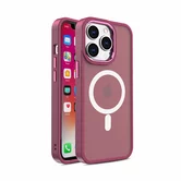 Чехол iPhone 14 Pro Matte Case MagSafe (бордовый)