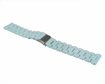 Ремешок Samsung/Huawei/Amazfit GTR 22mm 3-bead пластик голубой