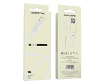 Кабель Borofone BX18 Lightning - USB белый, 2м