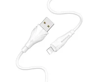 Кабель Borofone BX18 Lightning - USB белый, 3м