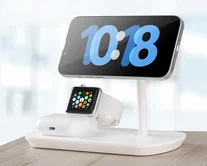 Зарядная станция 3в1 Deppa  MagSafe iPhone, Apple Watch, Airpods, беспроводная, белая