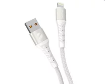 Кабель Deppa Armor Lightning - USB белый, 1м