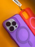 Чехол iPhone XR NEON MagSafe (фиолетовый)