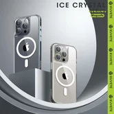 Чехол iPhone 15 Pro KUVETE Ice Crystal MagSafe (прозрачный)