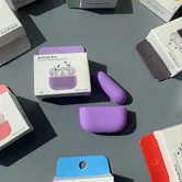 Чехол AirPods Pro2 Silicone Thin (#5 Lilacs/Purple)