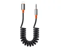 AUX McDodo CA-0890 Lightning - 3.5мм, 1,8м, витой, черный